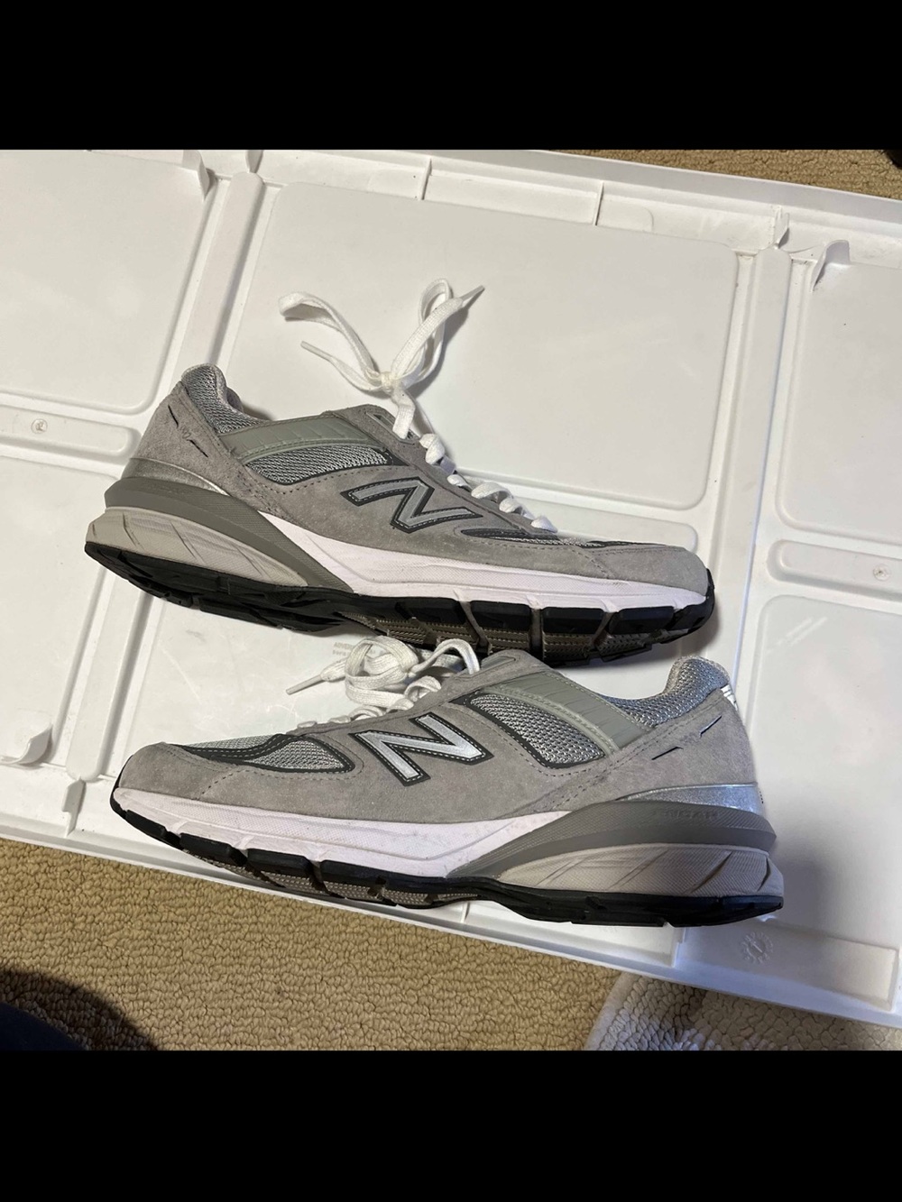 CLEAN New Balance 990v5 Made in USA Low Castlerock M990GL5 - Mens Size 8.5